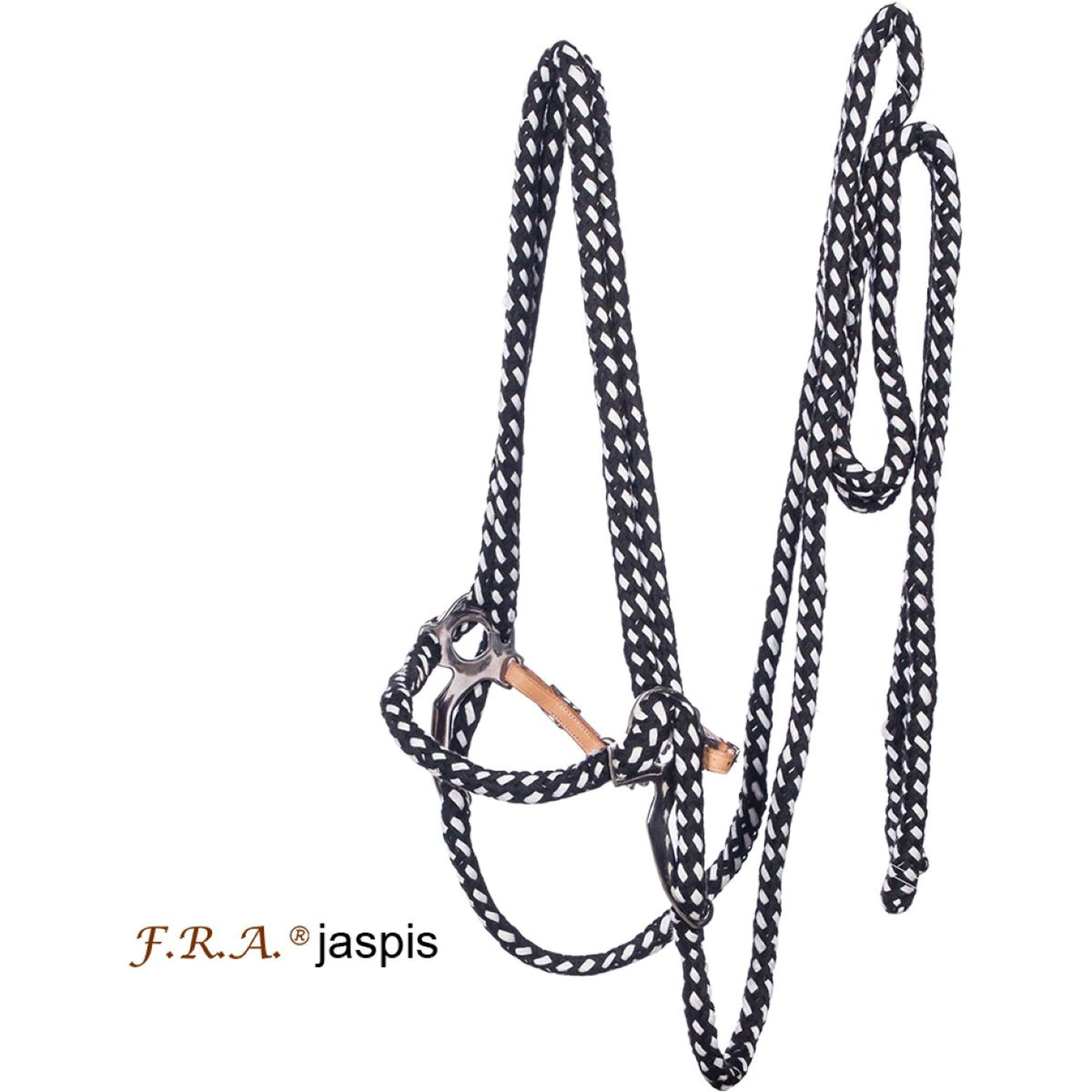 F.R.A. Hackamore Hackamore Japis Algodón Negro/Blanco F.R.A. Hackamore Hackamore Japis Algodón Negro/Blanco