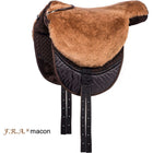 F.R.A. Almohadilla a Pelo Macon Merino con incrustaciones Marron/Cappuccino
