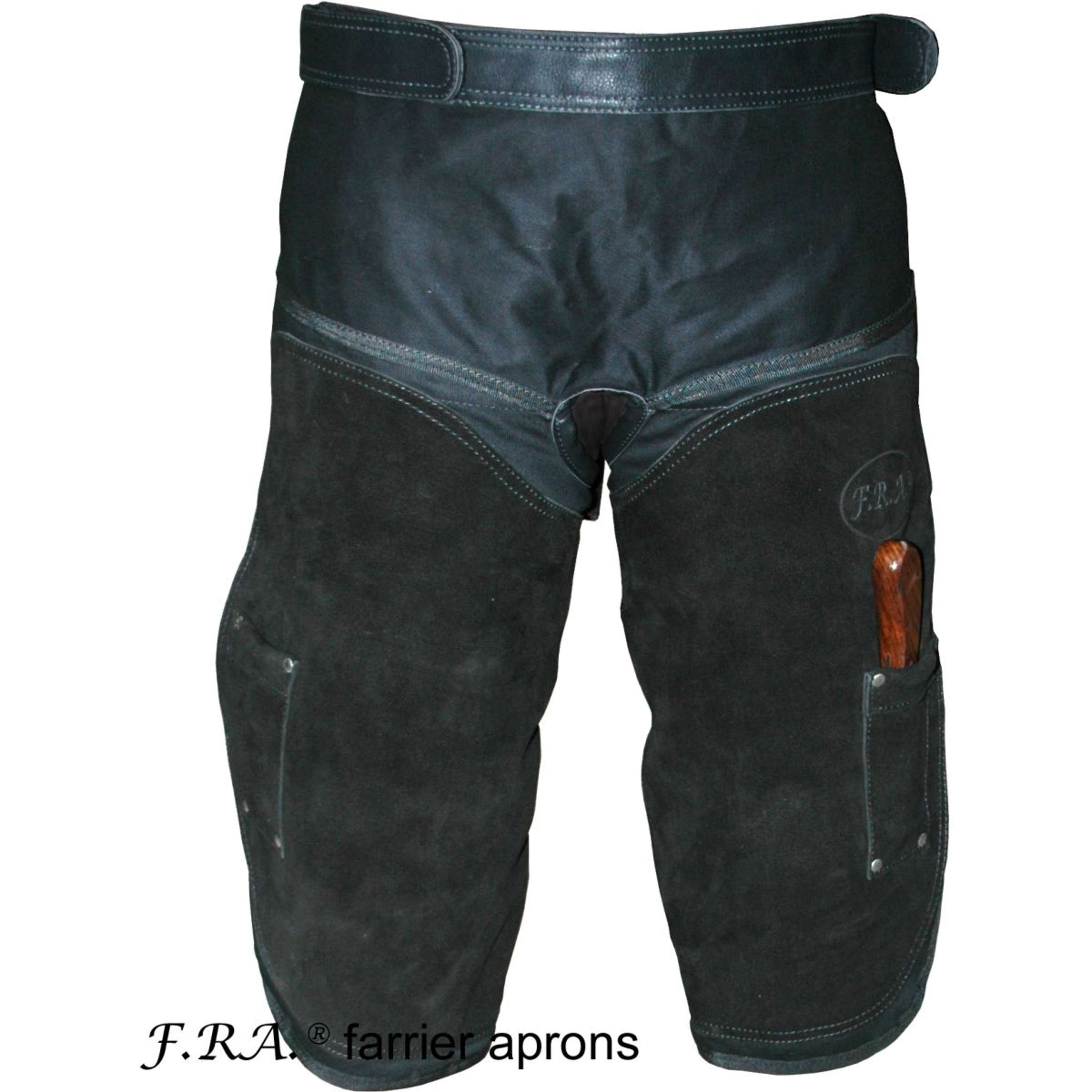 F.R.A. Delantal de Herrador Prof Suède/Canvas Negro