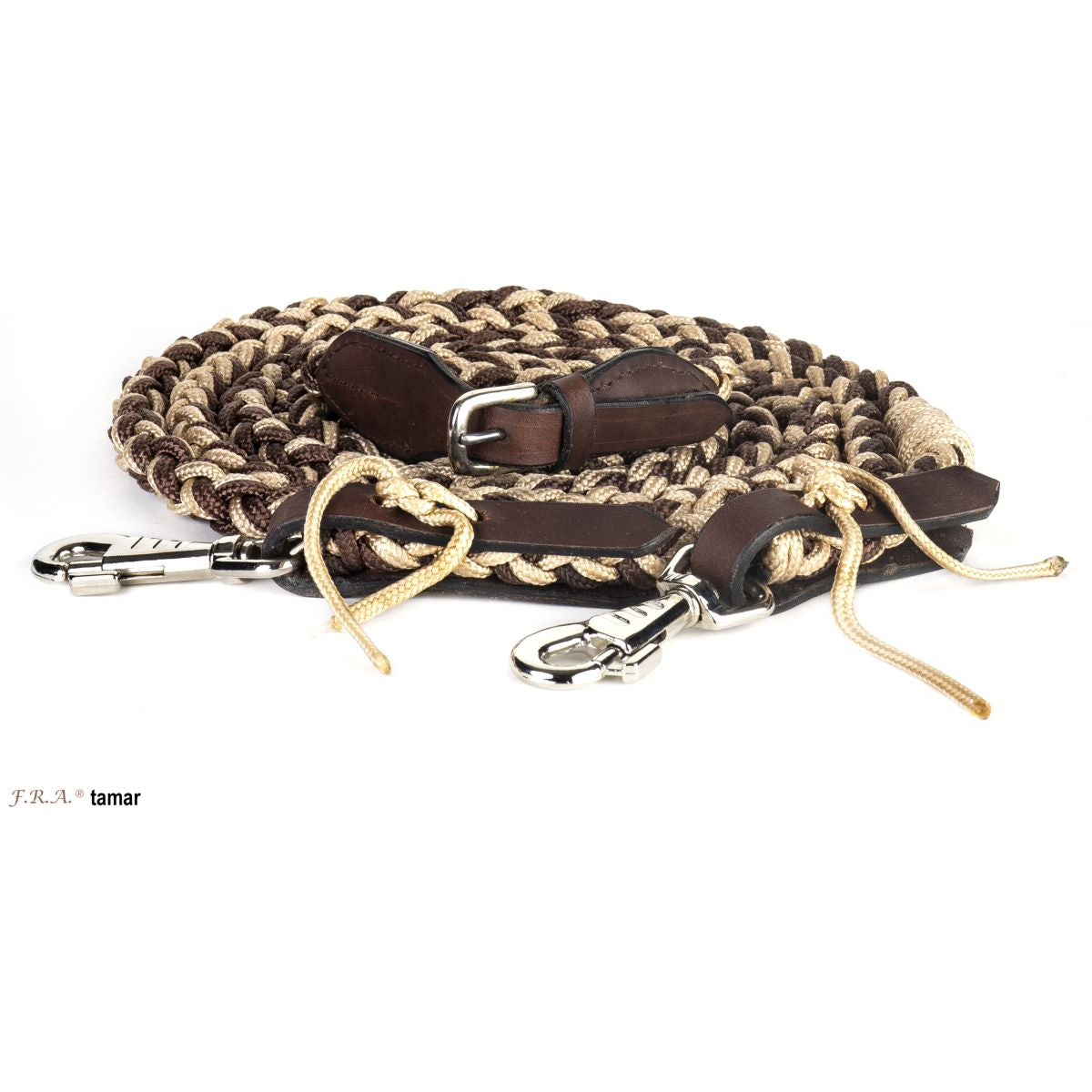 F.R.A. Riendas Tamar Algodón Trenzado Marron Beige