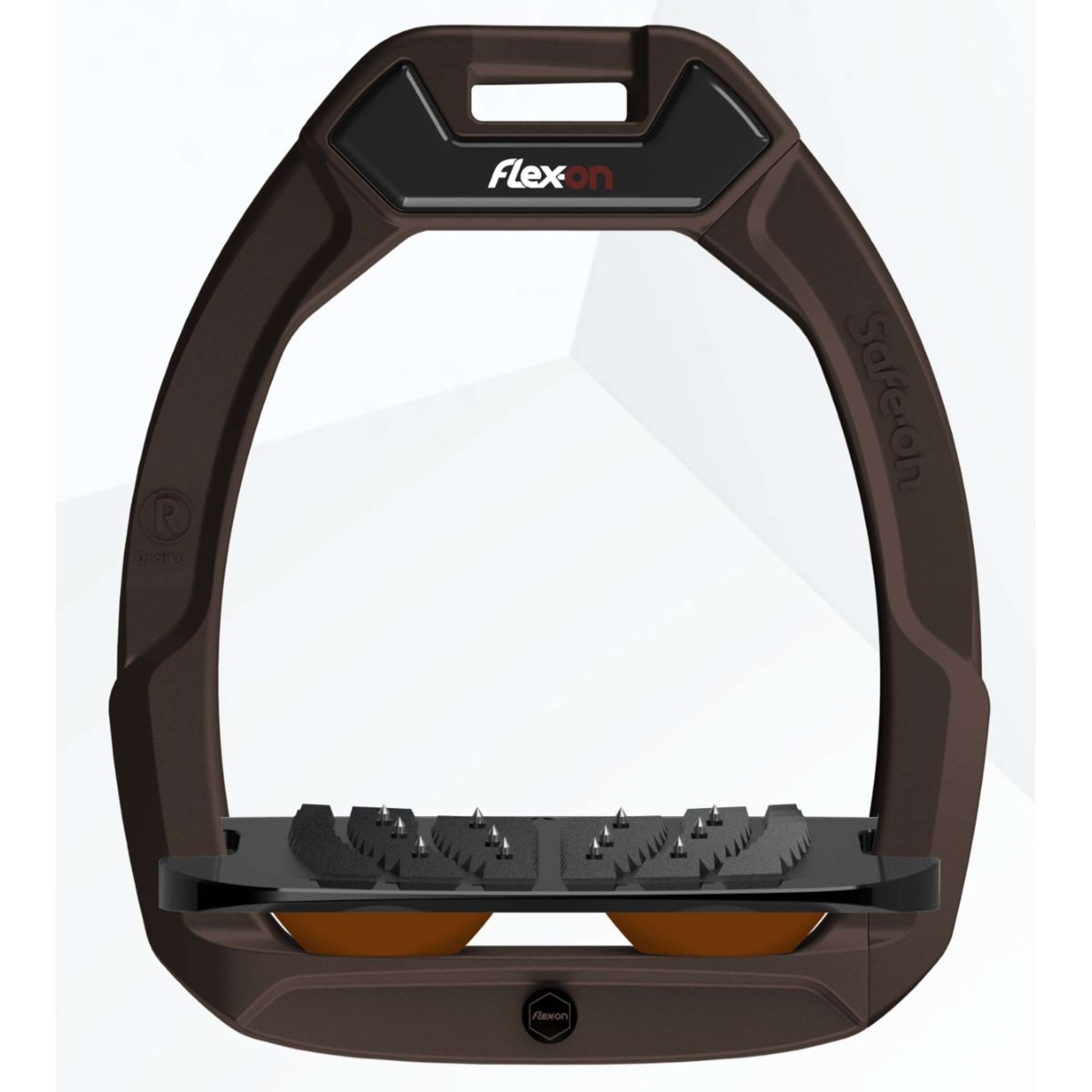 Flex-On Estribos de Seguridad Safe-On Inclined Ultra Grip Marron/Negro/Marron