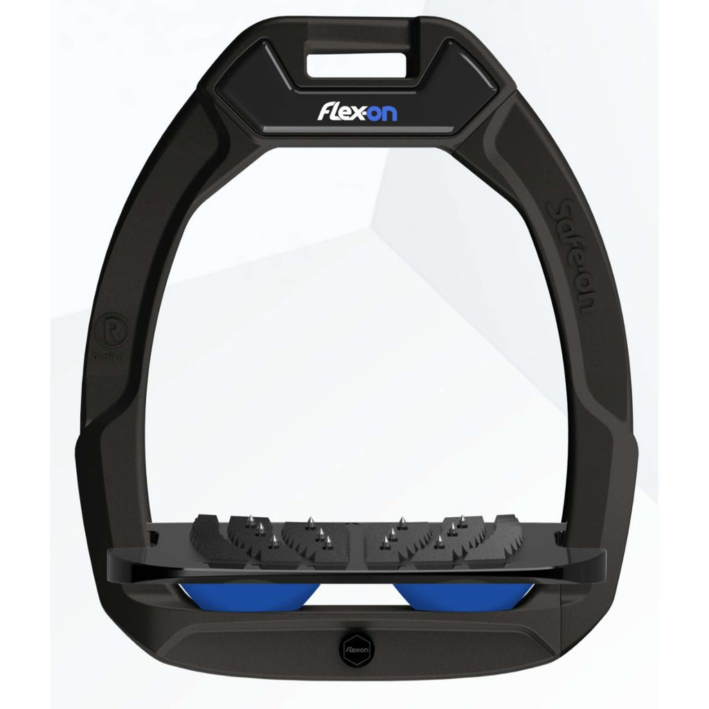 Flex-On Estribos de Seguridad Safe-On Inclined Ultra Grip Negro/Negro/Azul Oscuro