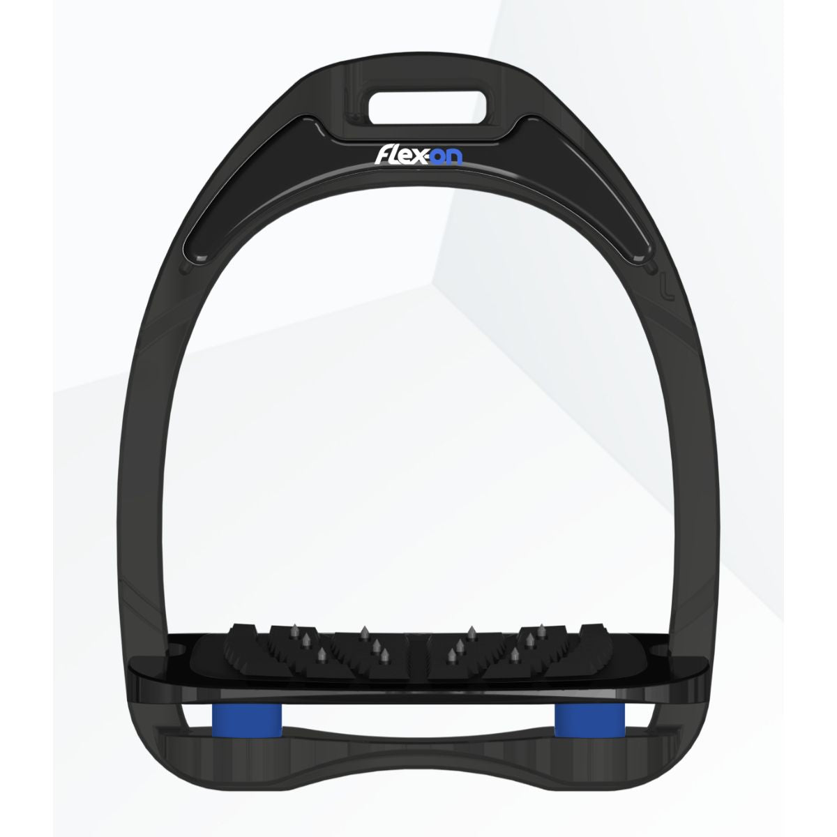 Flex-On Estribos de Seguridad Aliminium Inclined Ultra Grip Negro/Plata/Azul marino