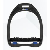Flex-On Estribos de Seguridad Aliminium Inclined Ultra Grip Negro/Plata/Azul marino