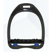 Flex-On Estribos de Seguridad Aliminium Inclined Ultra Grip Negro/Plata/Azul marino