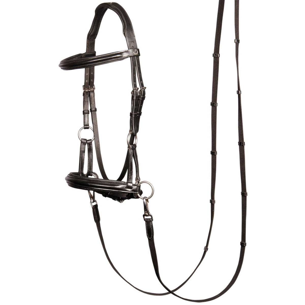 Harry's Horse Brida Sin bocado Sidepull Negro