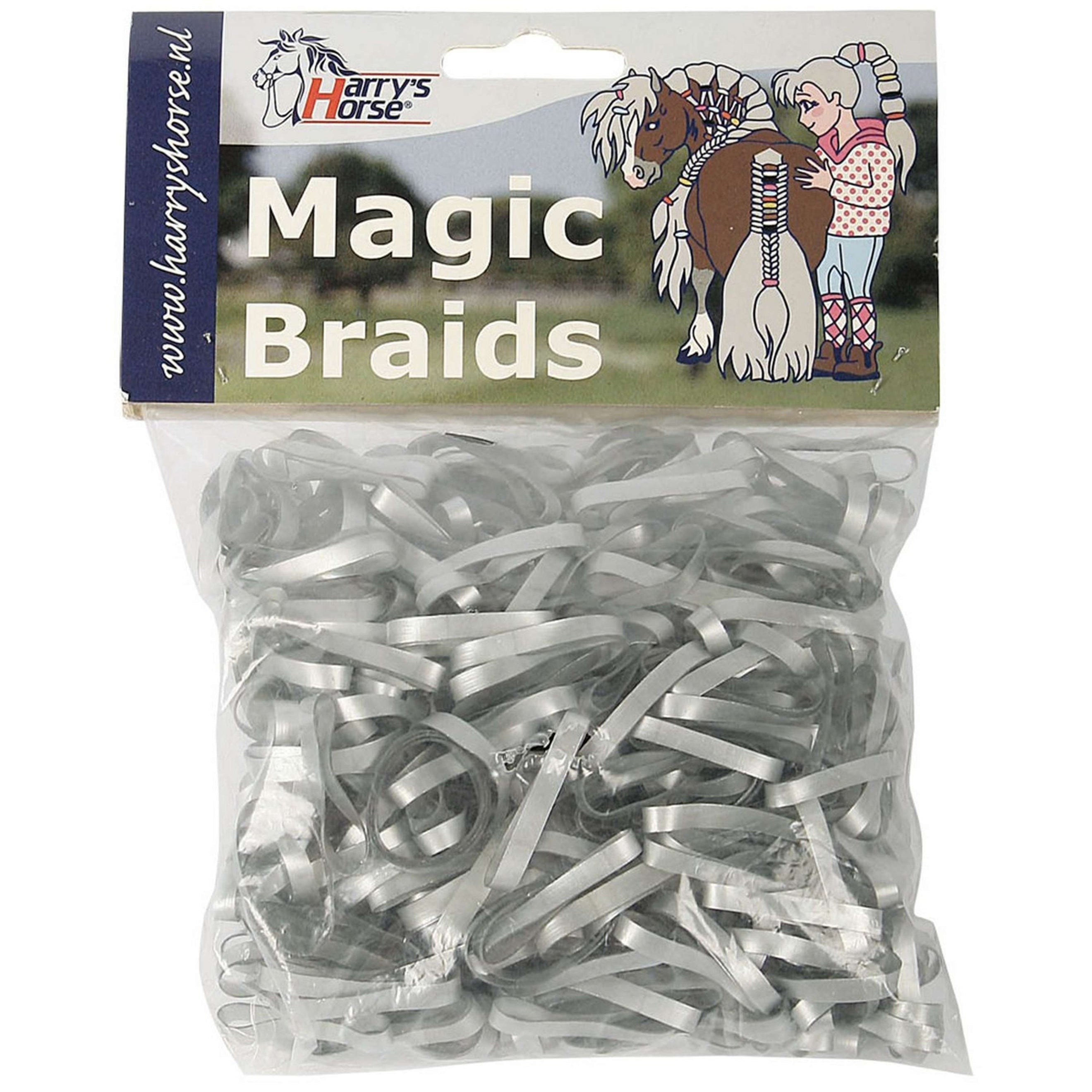 Harry's Horse Bandas Elásticas Magic Braids Tarro Plata