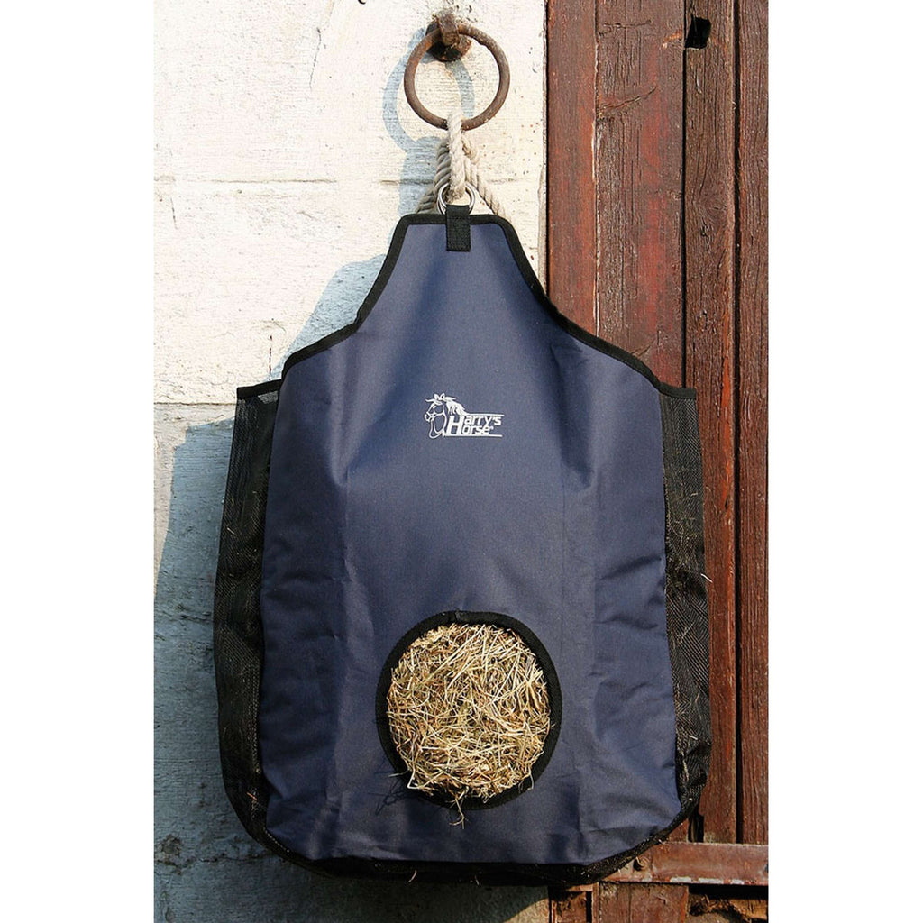 Harry's Horse Bolsa para Heno con Inserto de Malla Navy