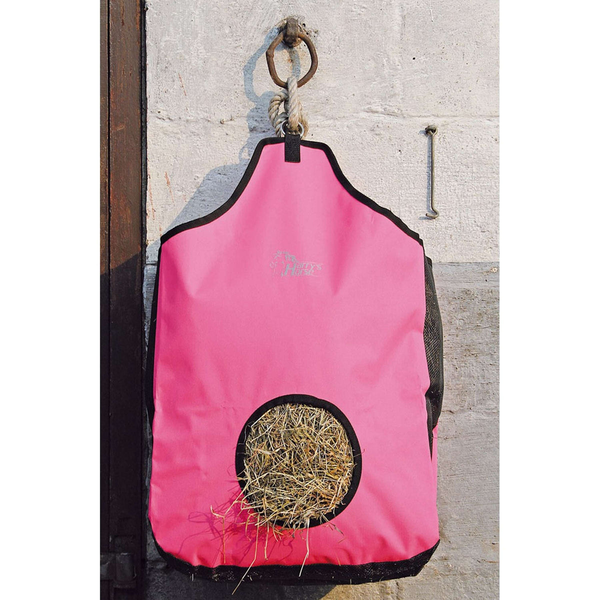 Harry's Horse Bolsa para Heno con Inserto de Malla Rosa