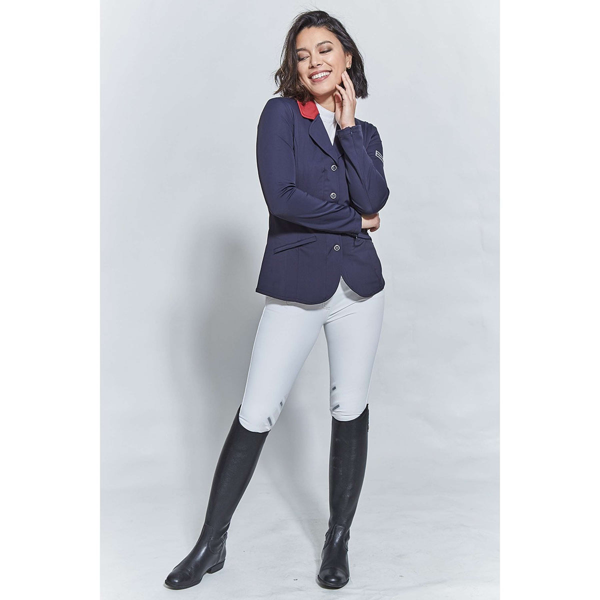 Harcour Chaqueta de Competición Frenchteam Mujer Navy