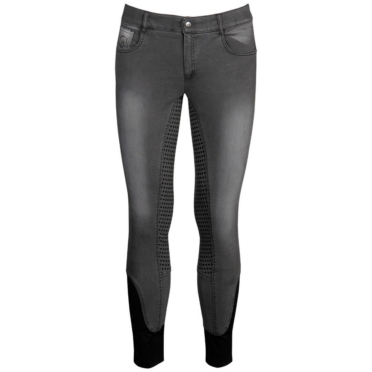 Harry's Horse Pantalones Liciano Agarre completo de mezclilla Negro