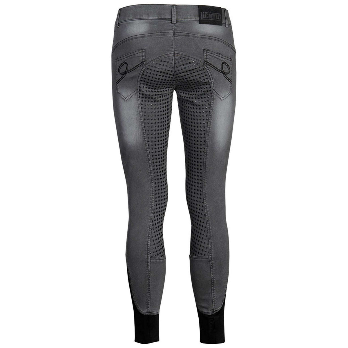Harry's Horse Pantalones Liciano Agarre completo de mezclilla Negro
