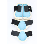 HB Ruitersport Juego de Protectores para Piernas Azul claro