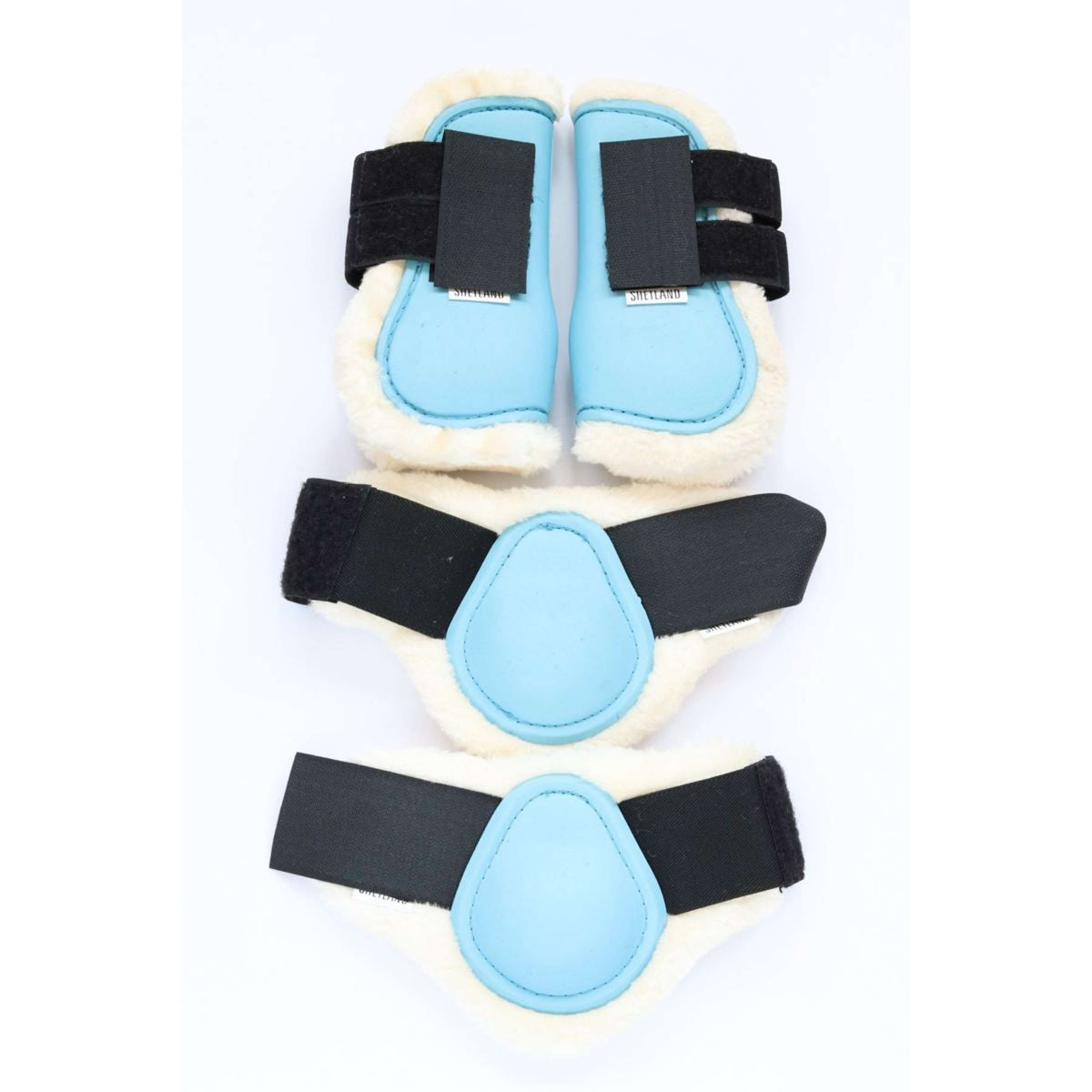 HB Ruitersport Juego de Protectores para Piernas Azul claro