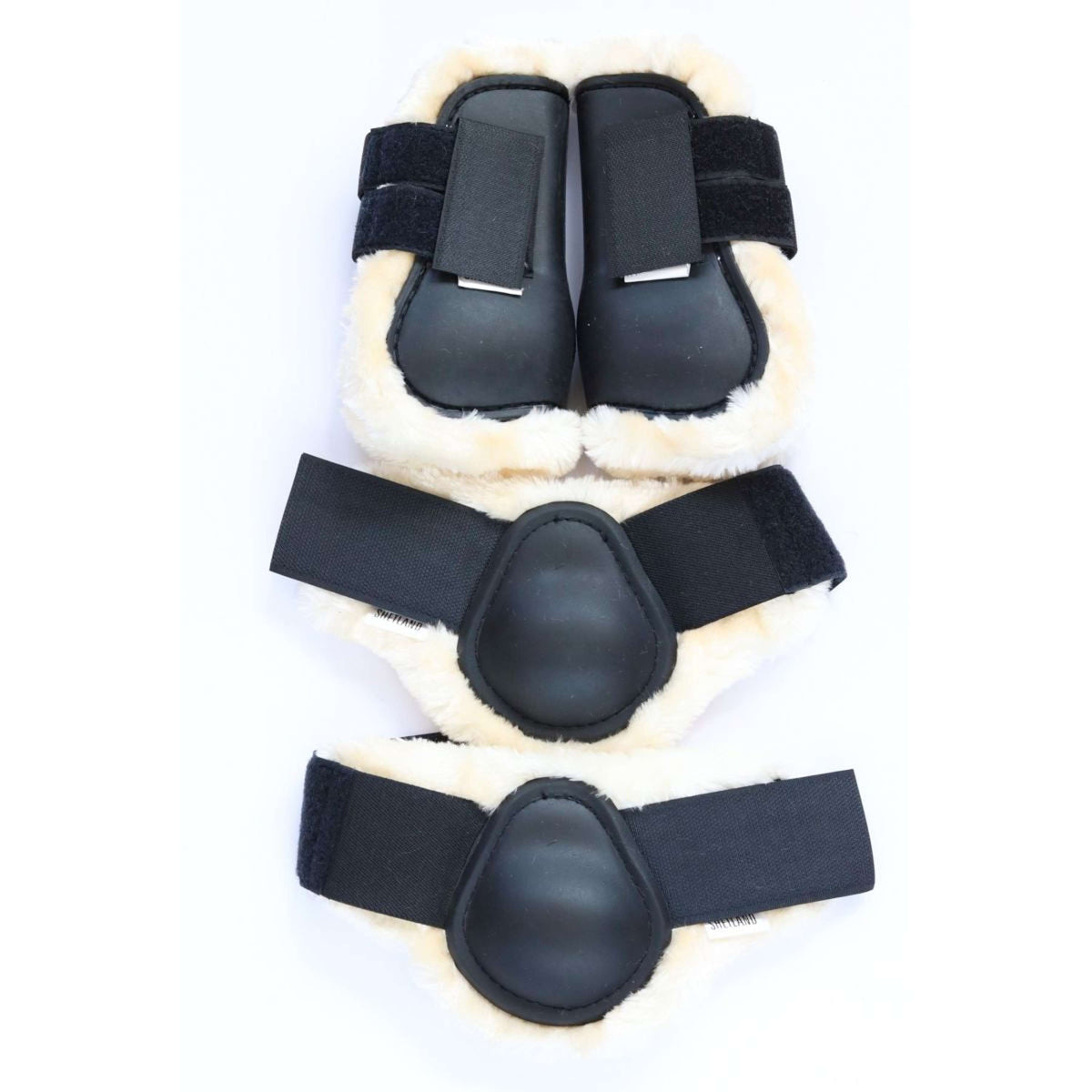 HB Ruitersport Juego de Protectores para Piernas Negro