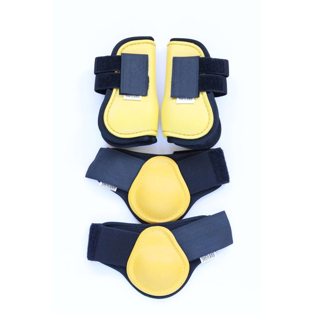 HB Juego de Protectores para Piernas Amarillo