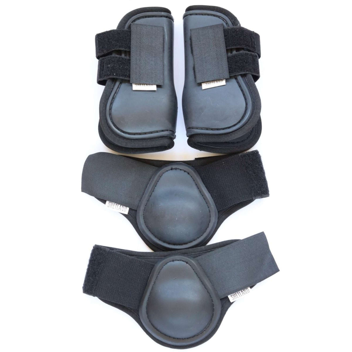 HB Ruitersport Juego de Protectores para Piernas Negro