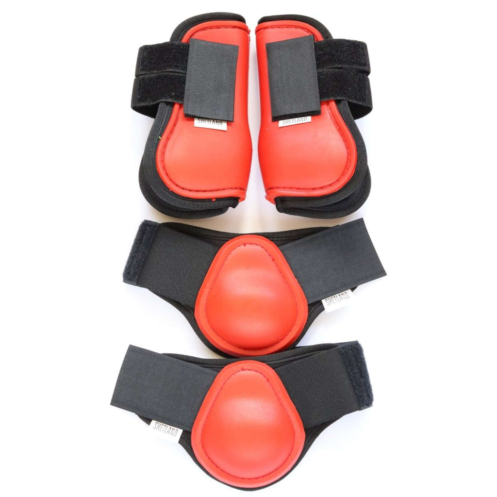 HB Juego de Protectores para Piernas Rojo