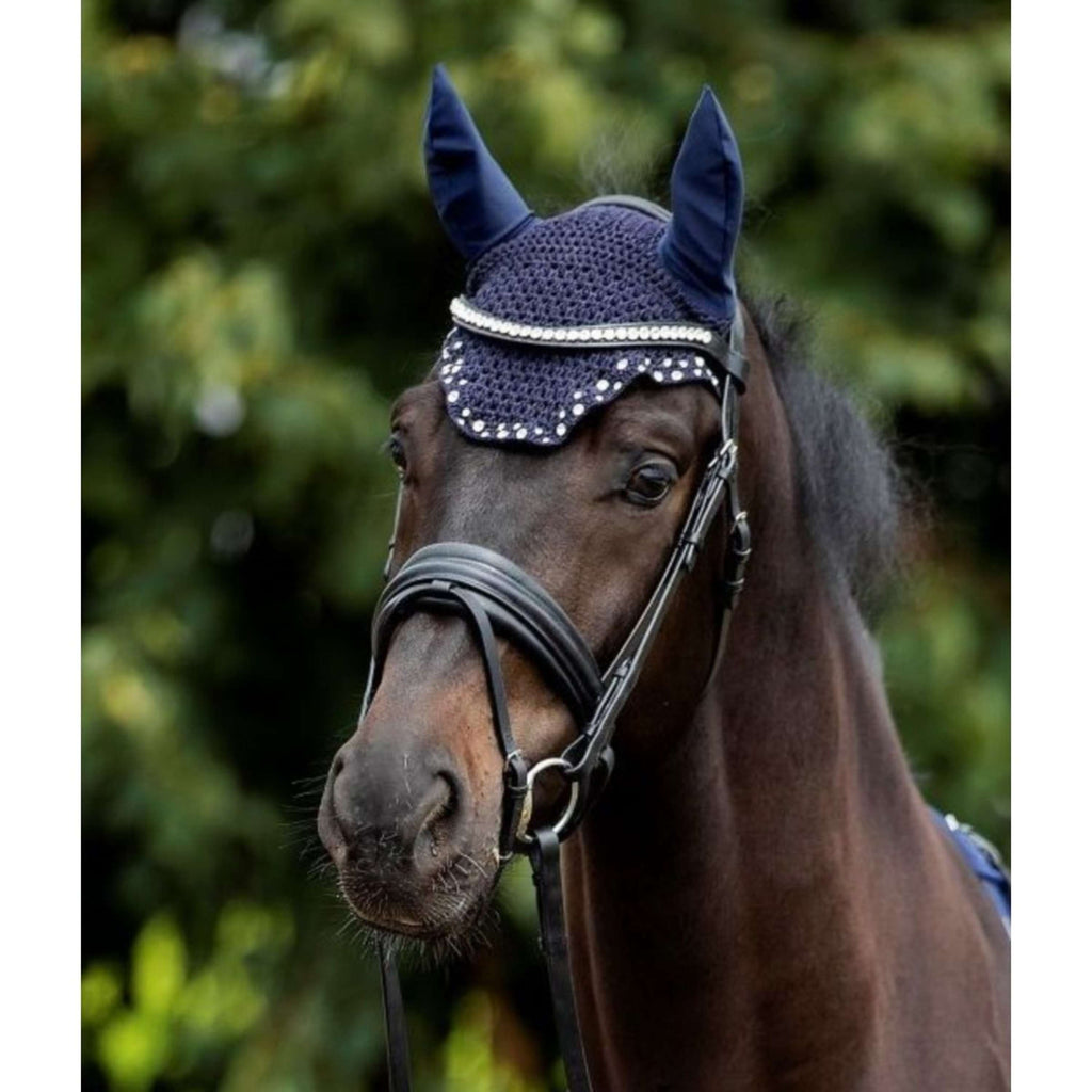 HB Bonete para Orejas con piedras Trydac Swarovski Navy