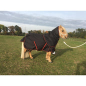 HB Alfombra de Exterior 300g Negro Rojo