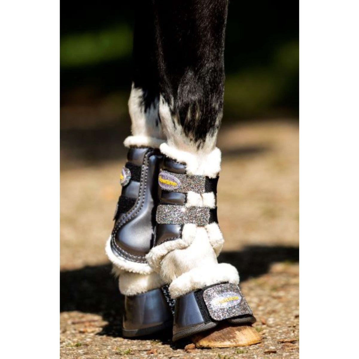 HB Protectores de piernas Gold Rush Glitter Little Sizes Gris