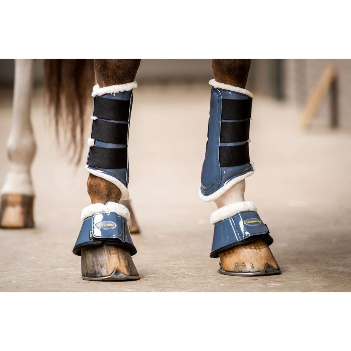 HB Ruitersport Protectores de piernas Crown Azul Acero