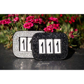 HB Números de Brida Glitter Negro