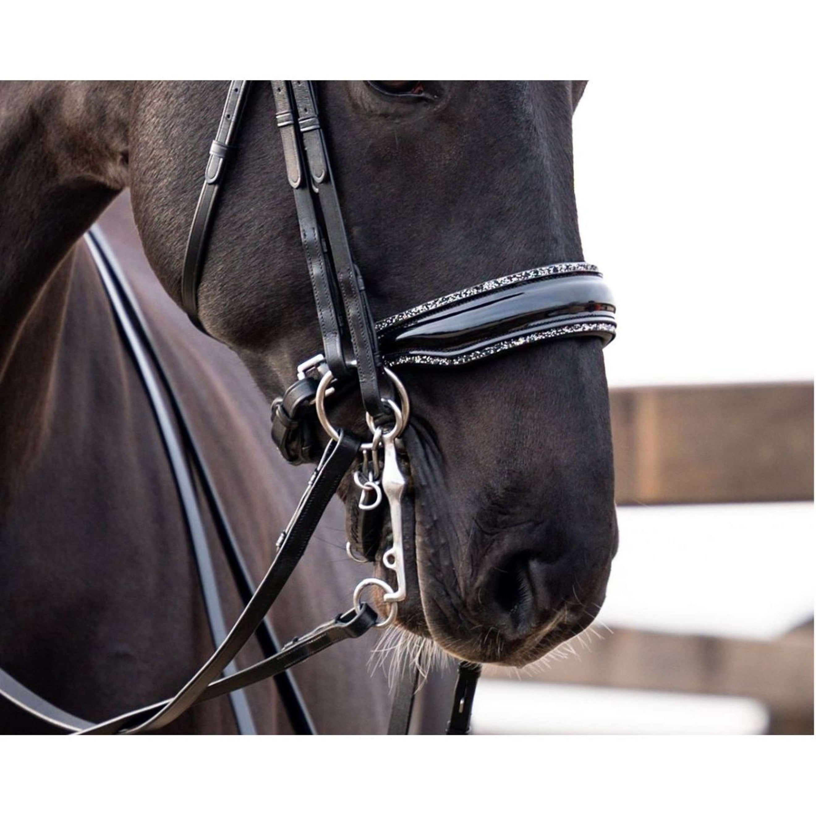 HB Showtime Cabezada Rocky Glitter Anatomisch Negro