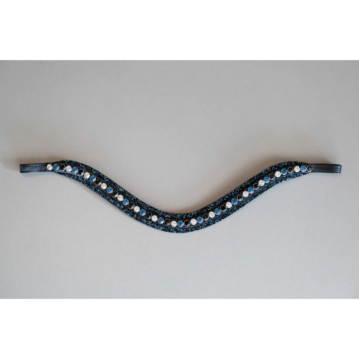 HB Showtime Frontal Rocky Glitter Negro/Azul Marino Brillo