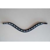 HB Showtime Frontal Rocky Glitter Negro/Azul Marino Brillo