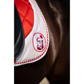 HB Mantilla Christmas Christmas Red Glitter