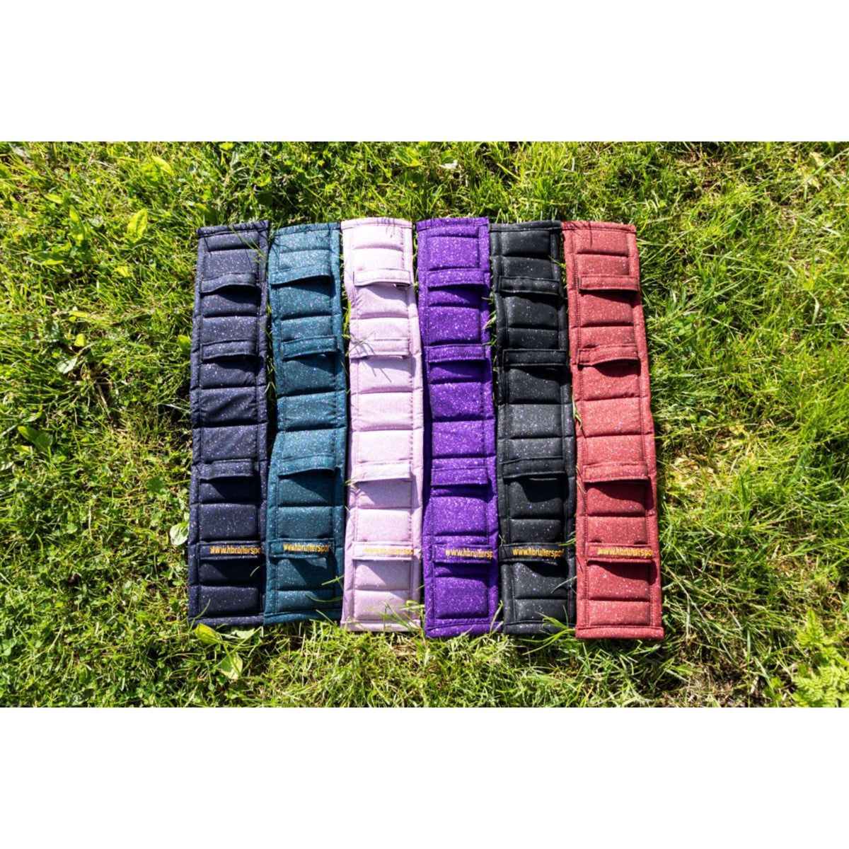 HB Ruitersport Acolchado para Arnés Glitter Little Sizes Negro