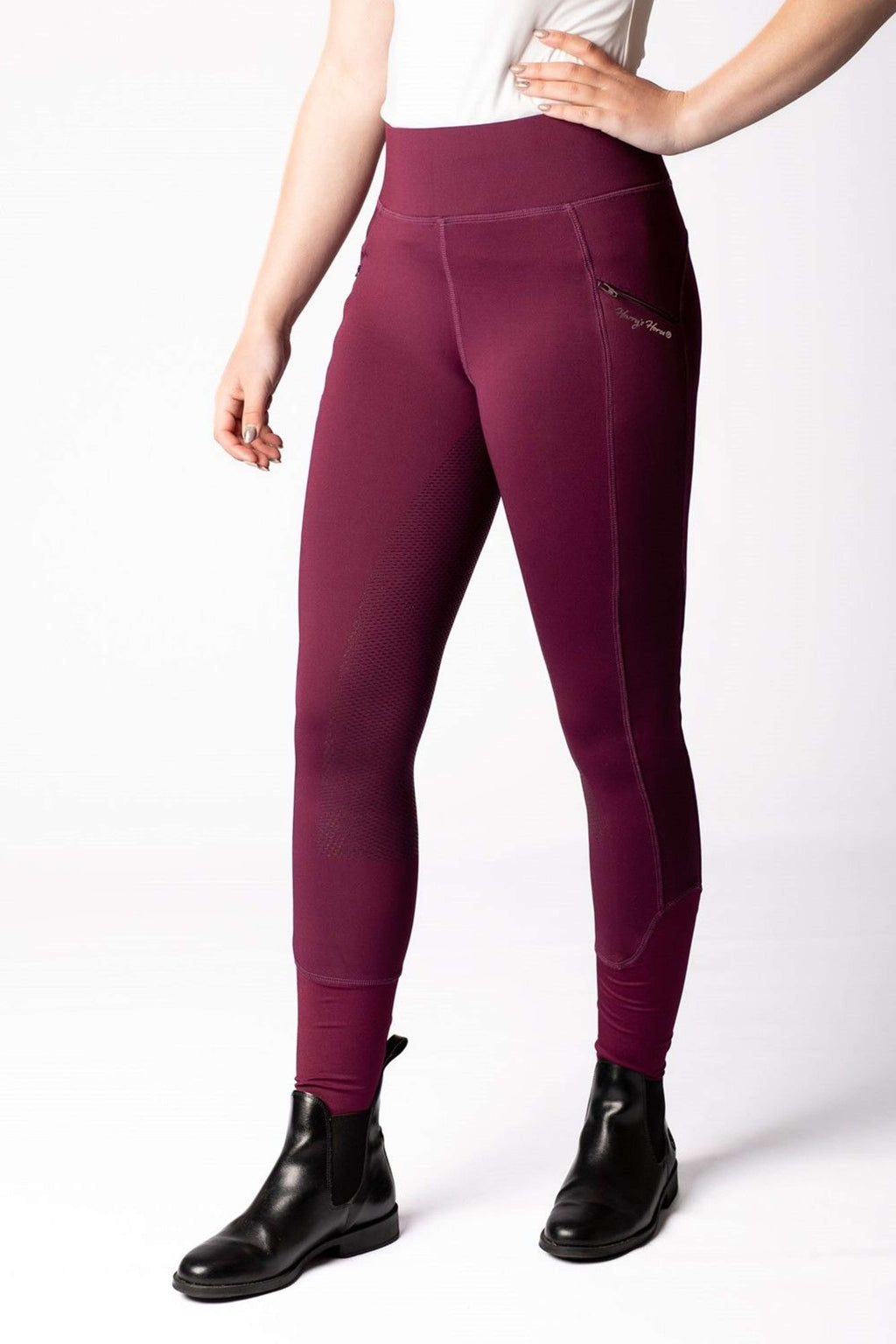 Harry's Horse Pantalones Equitights Avatar Full Grip Bordeaux