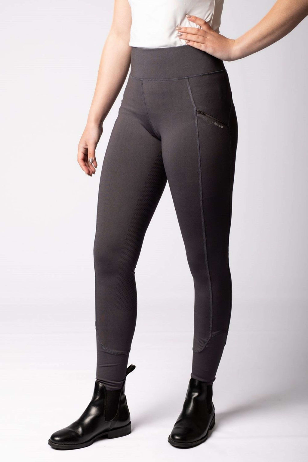 Harry's Horse Pantalones Equitights Avatar Full Grip Gris