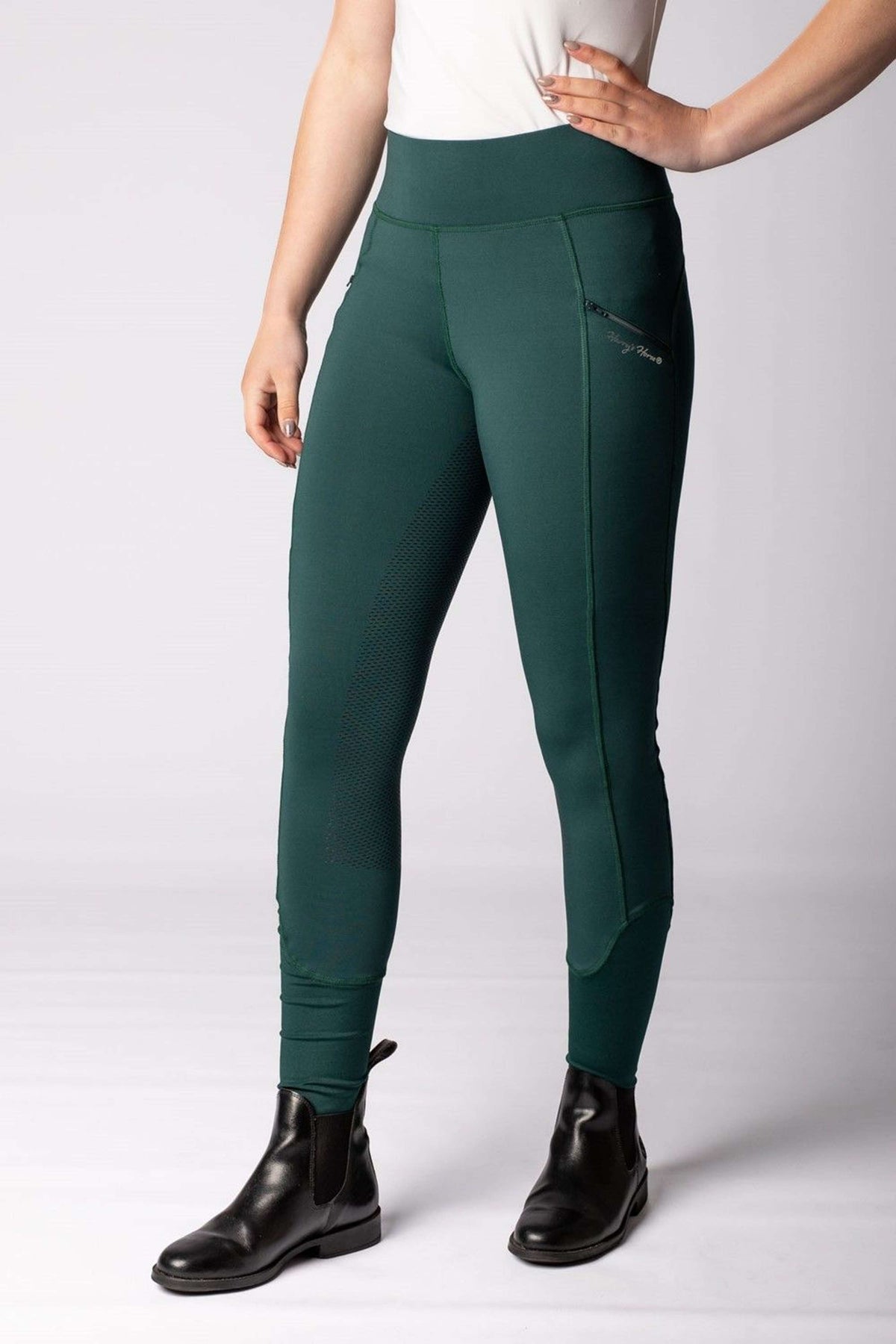 Harry's Horse Pantalones Equitights Avatar Full Grip Verde