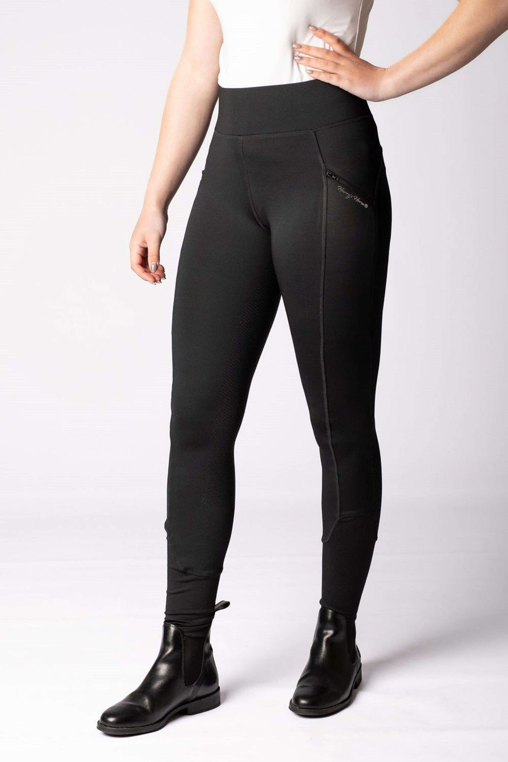 Harry's Horse Pantalones Equitights Avatar Full Grip Negro