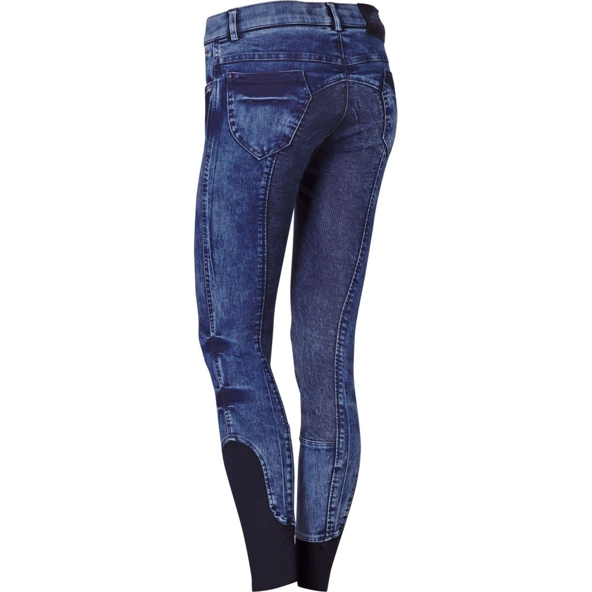 Harry's Horse Pantalones Just Ride Lavender Denim Full Grip Navy