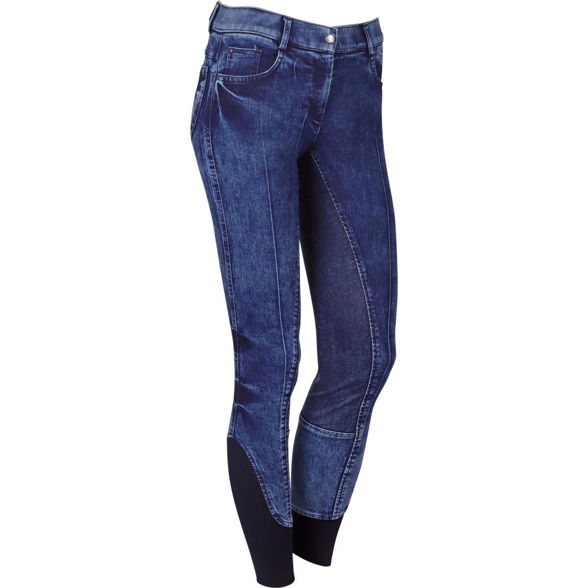Harry's Horse Pantalones Just Ride Lavender Denim Full Grip Navy