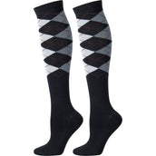 Harry's Horse Medias Argyle Negro