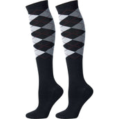Harry's Horse Medias Argyle Negro