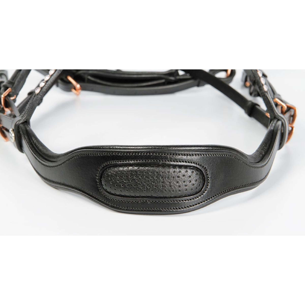 Harry's Horse Brida Rosegold Lacque II con Muserola Ajustable Negro