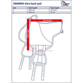 Harry's Horse Bareback Pad Negro