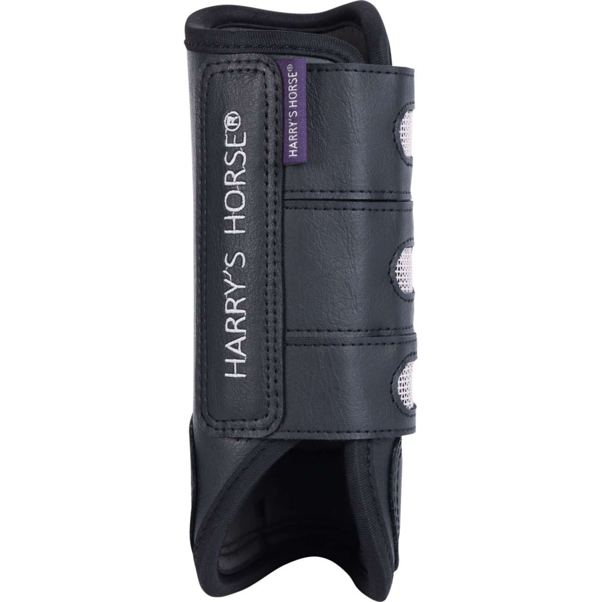 Harry's Horse Protectores de piernas Eventing Front Negro