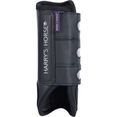Harry's Horse Protectores de piernas Eventing Front Negro