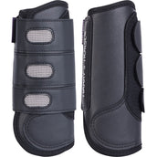 Harry's Horse Protectores de piernas Eventing Front Negro