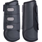Harry's Horse Protectores de piernas Eventing Front Negro