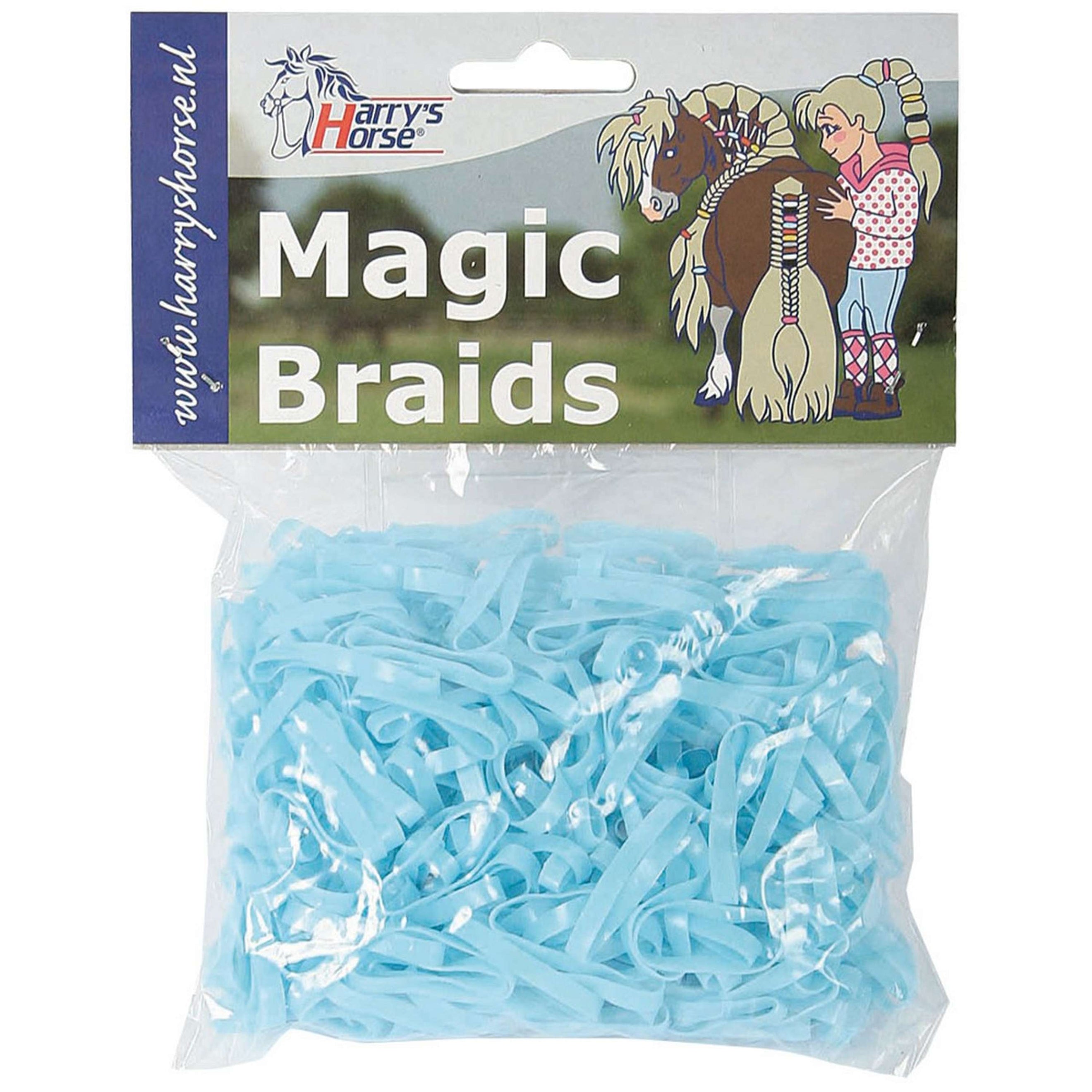 Harry's Horse Bandas Elásticas Magic Braids Bolsa Azul Claro Harry's Horse Bandas Elásticas Magic Braids Bolsa Azul Claro