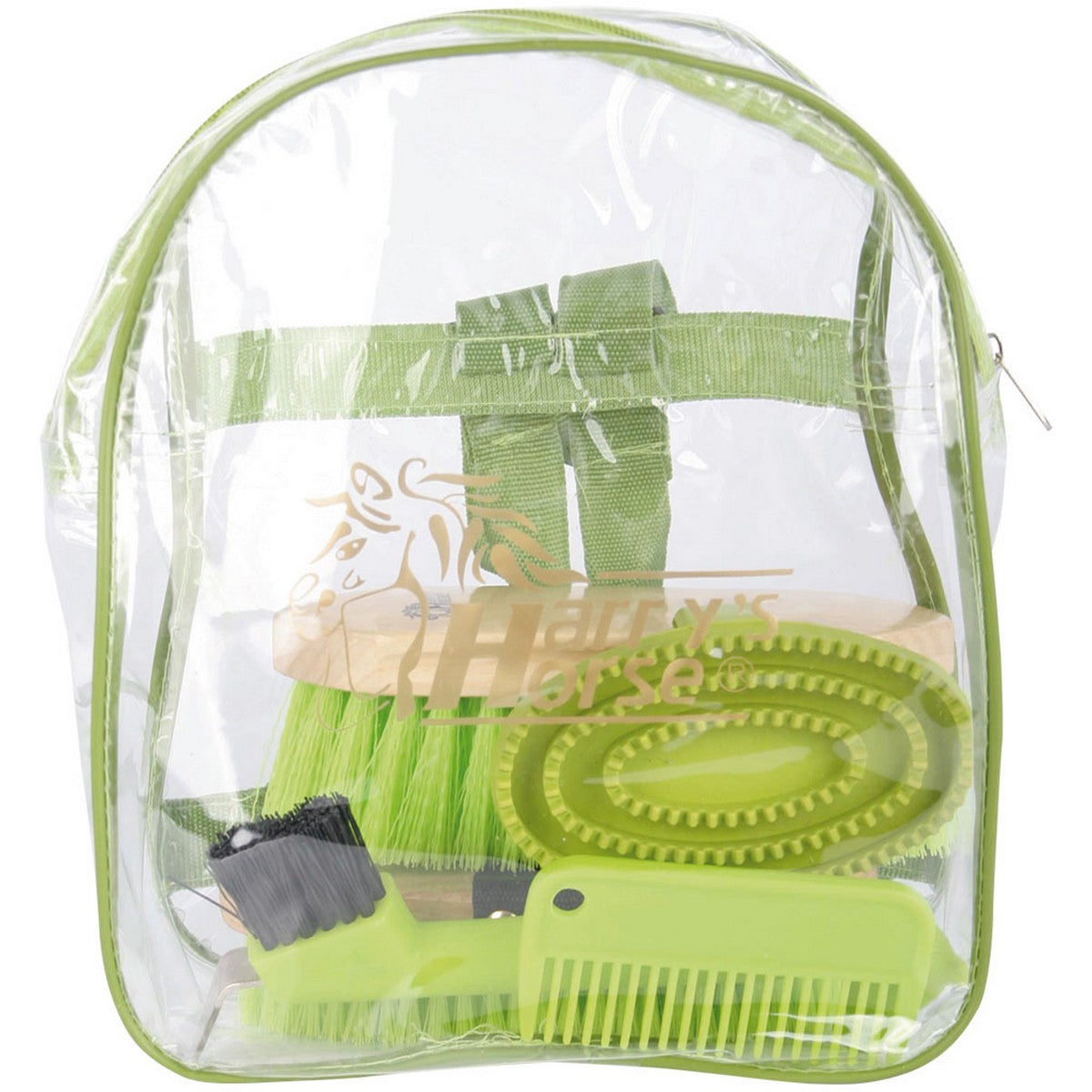 Harry's Horse Grooming Kit Backpack Verde