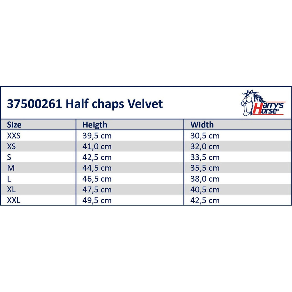 Harry's Horse Minichaps Velvet Negro