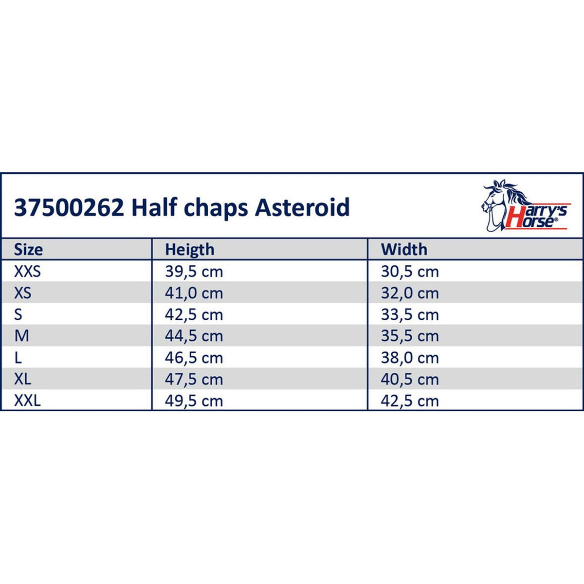 Harry's Horse Minichaps Asteroid Negro